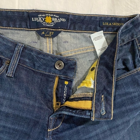 Lucky  Brand Cotton Blue Lola Skinny women’s jean size 27 - Picture 4 of 13